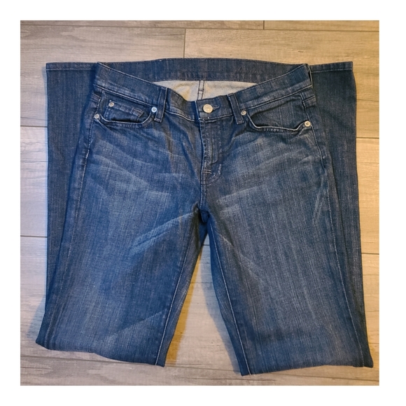 7 For All Mankind Flip Flop Low Rise Jeans Size 27 - Picture 3 of 4